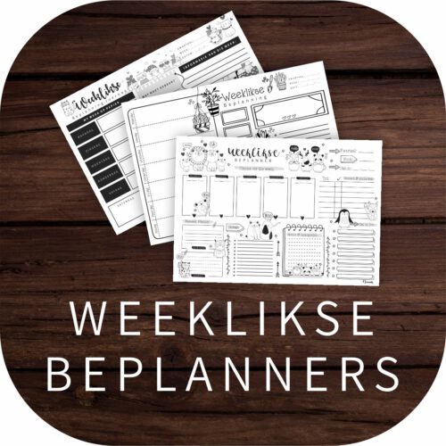 A4 Weeklikse Beplanners