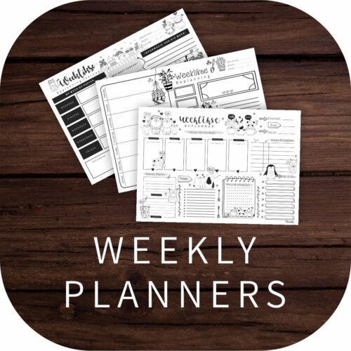 A4 Weekly Planners